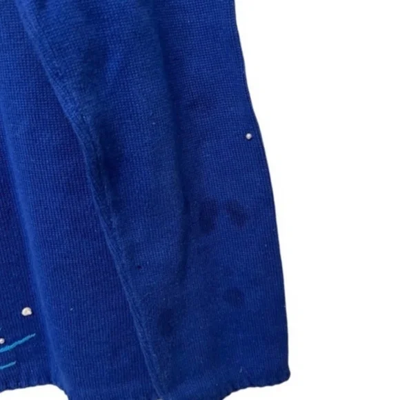 Michael Simon Vintage Christmas Village Sweater Size Medium - Picture 8 of 8